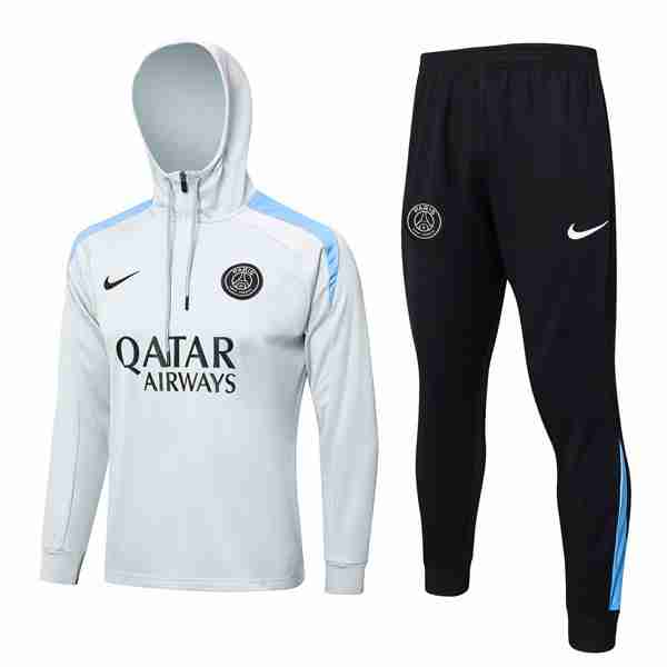 Chandal Con Capucha PSG 2024-2025 Gris 5 Sudadera Con Capucha Paris Saint Germain 2024 25 Gris