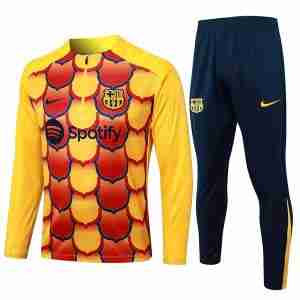 Sudadera Entrenamiento FC Barcelona 2024 2025 Amarillo Rojo