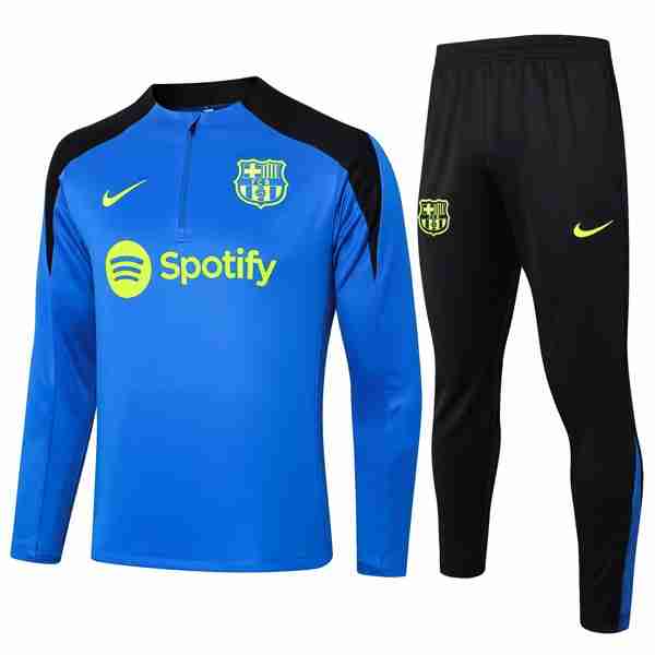 Sudadera De Training Barcelona 2024-2025 Azul Blanco 3 Sudadera Entrenamiento Barcelona 2024 2025 Azul Blanco