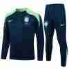 Sudadera Entrenamiento Brasil 2024 2025 Azul Verde