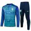 Sudadera Entrenamiento Brasil 2024 2025 Verde Azul