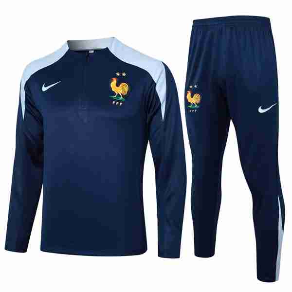 Sudadera De Training Francia 2024-2025 Azul 3 Sudadera Entrenamiento Francia 2024 25 Azul