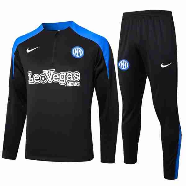 Sudadera De Training Inter Milan 2024-2025 Negro Azul 3 Sudadera Entrenamiento Inter Milan 2024 2025 Negro Azul