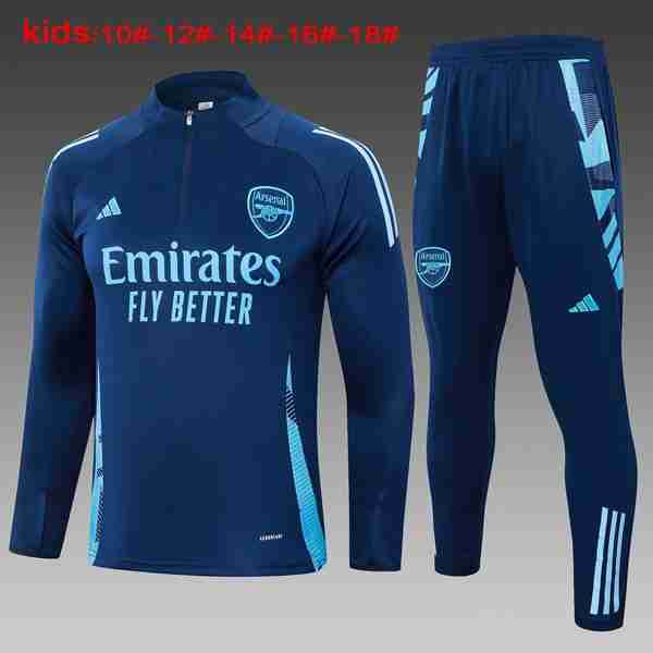 Niños Sudadera De Training Arsenal 2024-2025 Azul 3 Sudadera Entrenamiento Ninos Arsenal 2024 2025 Azul 1