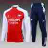 Sudadera Entrenamiento Niños Arsenal 2024 2025 Rojo Blanco