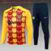 Sudadera Entrenamiento Niños FC Barcelona 2024 2025 Amarillo Rojo