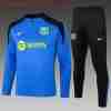 Sudadera Entrenamiento Niños FC Barcelona 2024 2025 Azul Negro