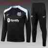 Sudadera Entrenamiento Niños FC Barcelona 2024 2025 Negro Gris