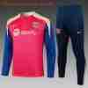 Sudadera Entrenamiento Niños FC Barcelona 2024 2025 Rojo Azul