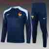 Sudadera Entrenamiento Niños Francia 2024 2025 Azul
