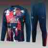 Sudadera Entrenamiento Niños Paris Saint Germain 2024 2025 Azul Rojo