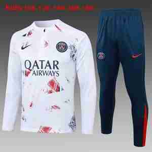 Sudadera Entrenamiento Niños Paris Saint Germain 2024 2025 Rojo Blanco