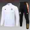 Sudadera Entrenamiento Niños Real Madrid 2024 2025 Blanco Gris