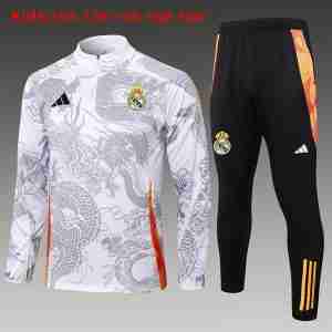 Sudadera Entrenamiento Niños Real Madrid 2024 2025 Gris