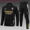 Sudadera Entrenamiento Niños Real Madrid 2024 2025 Negro Amarillo