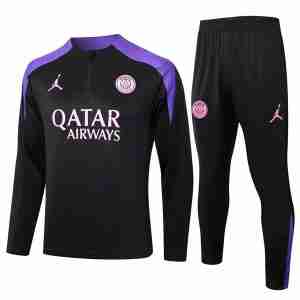 Sudadera Entrenamiento Paris Saint Germain 2024 2025 Negro Purpura