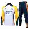 Sudadera Entrenamiento Real Madrid 2024 2025 Blanco Amarillo