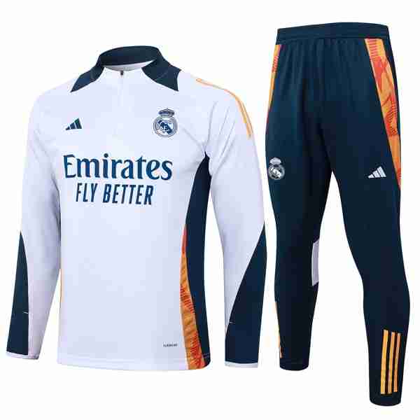 Sudadera De Training Real Madrid 2024-2025 Blanco 3 Sudadera Entrenamiento Real Madrid 2024 25 Blanco