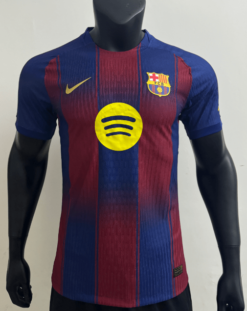 Versione Giocatore Prima Maglia Calcio FC Barcellona 2025 2026 Versione Giocatore Prima Maglia Calcio FC Barcellona 2025 2026