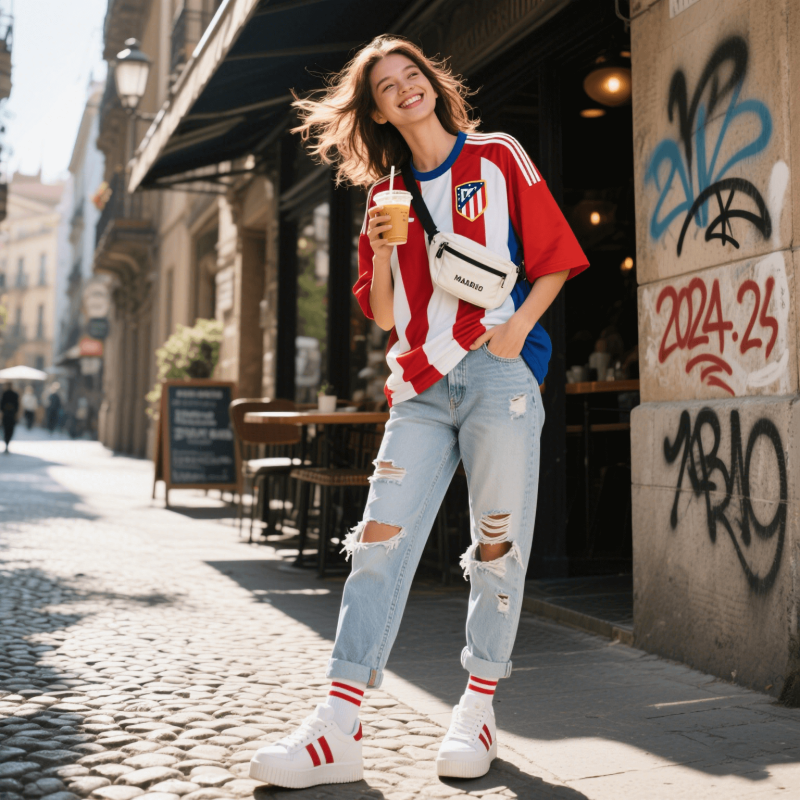 De la cancha a la calle: Cómo llevar camisetas de fútbol como moda casual ⚽👕 2 camisetas atletico de madrid baratas 1
