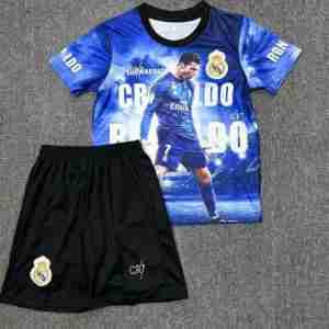 Cristiano Ronaldo NO.7 Equipacion Real Madrid Conjunto Niños Especial 2025 2026 1 Equipacion Real Madrid Conjunto Ninos CR7 Especial 2025 2026