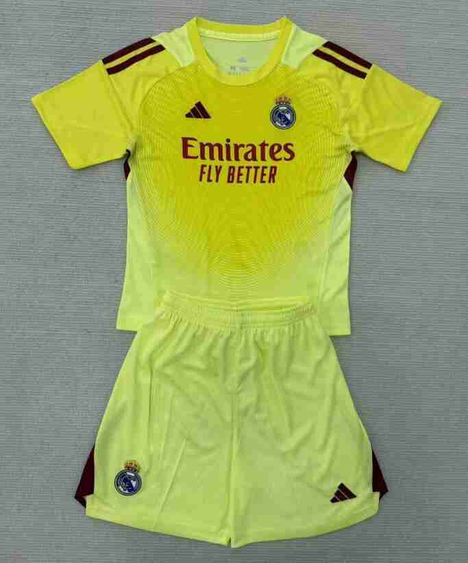 Equipacion Real Madrid Conjunto Niños Portero 2025 26 Equipacion Real Madrid Conjunto Ninos Portero 2025 26
