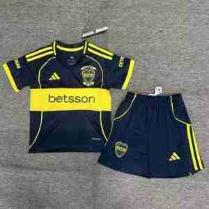 Equipacion Boca Juniors Conjunto Niños Primera 2025 2026