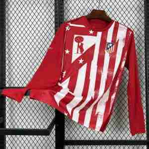 Tailandia Equipacion Atlético De Madrid Manga Larga Pre Match 2025 2026 Rojo