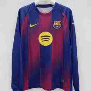 Tailandia Equipacion FC Barcelona Manga Larga Primera 2025 2026