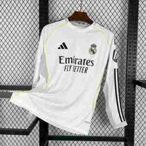 Tailandia Equipacion Real Madrid Manga Larga Primera 2025 2026