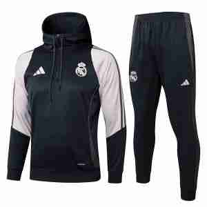 Chandal Con Capucha Paris Saint Germain 2025 2026 Gris Rosa