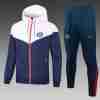 Conjunto Rompevientos Paris Saint Germain 2025 2026 Blanco Azul