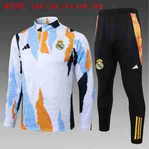 Sudadera Entrenamiento Ninos Real Madrid 2025 2026 Azul Blanco