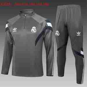 Sudadera Entrenamiento Ninos Real Madrid 2025 2026 Gris