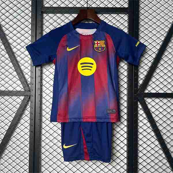 Camiseta Barcelona 1ª Niño 2025-2026 Equipacion FC Barcelona Conjunto Ninos Primera 2025 2026