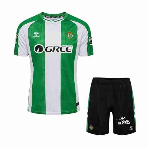 Camiseta Real Betis 1ª Niño 2025-2026 Equipacion Real Betis Conjunto Ninos Primera 2025 2026