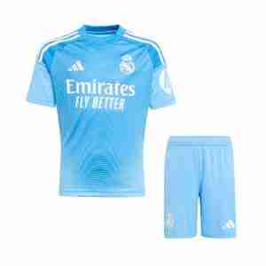 Equipacion Real Madrid Conjunto Niños Portero 2025 2026 Azul