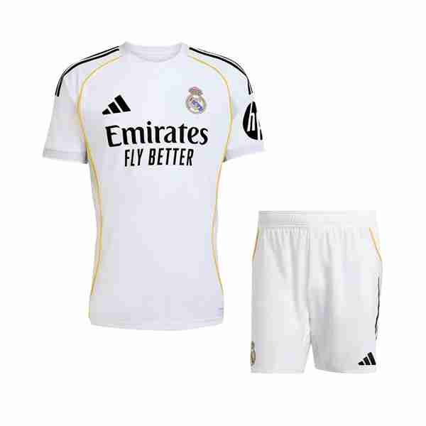Camiseta Real Madrid 1ª Niño 2025-2026 Equipacion Real Madrid Conjunto Ninos Primera 2025 2026
