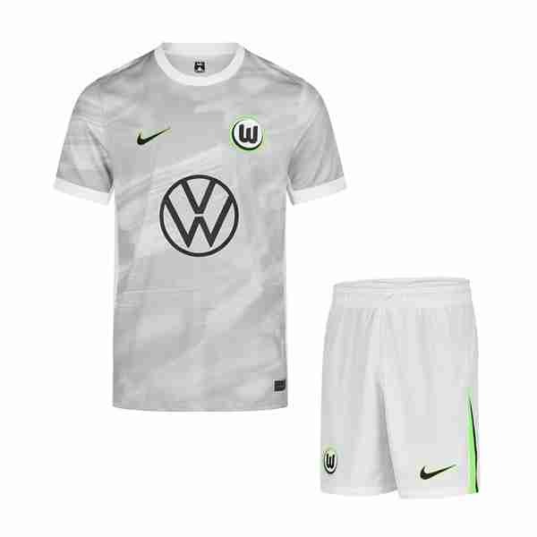Camiseta Wolfsburg 2ª Niño 2025-2026 Equipacion VfL Wolfsburgo Conjunto Ninos Segunda 2025 2026