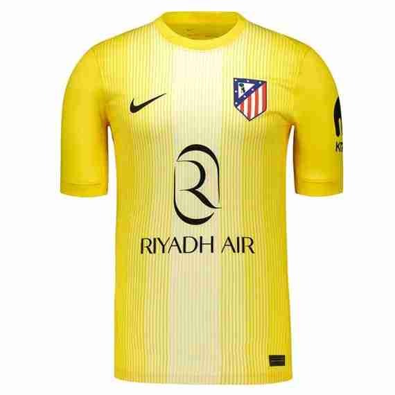 Tailandia Camiseta Atletico Madrid Portero 2025-2026 Amarillo Tailandia Equipacion Atletico De Madrid Portero 2025 2026 Amarillo