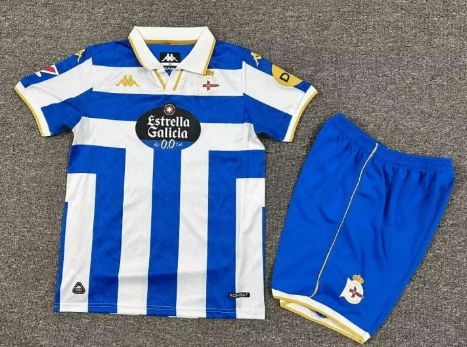 Camiseta Deportivo Coruña Conjunto Niños Primera 2025 2026 Camiseta Deportivo Coruna Conjunto Ninos Primera 2025 2026