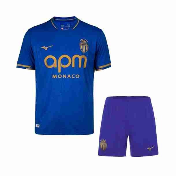 Camiseta AS Monaco 2ª Niño 2025-2026 Equipacion AS Monaco Conjunto Niños Segunda 2025 2026