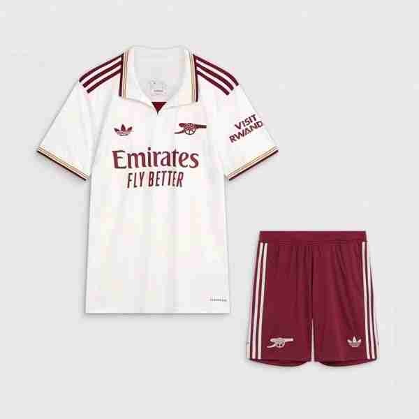 Camiseta Arsenal 3ª Niño 2025-2026 Equipacion Arsenal Conjunto Niños Tercera 2025 2026