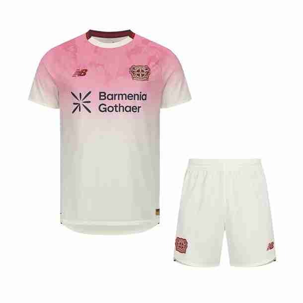 Camiseta Bayer 04 Leverkusen 2ª Niño 2025-2026 Equipacion Bayer Leverkusen Conjunto Niños Segunda 2025 2026