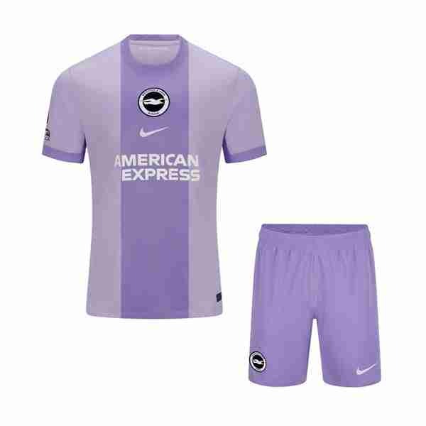 Camiseta Brighton & Hove Albion 2ª Niño 2025-2026 Equipacion Brighton Conjunto Niños Segunda 2025 2026