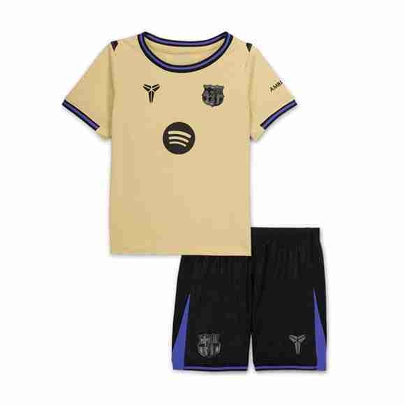Camiseta Barcelona 2ª Niño 2025-2026 Equipacion FC Barcelona Conjunto Niños Segunda 2025 2026