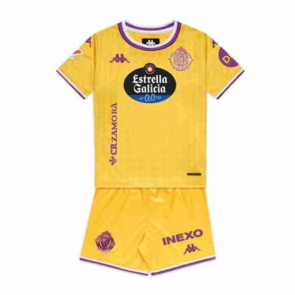 Camiseta Real Valladolid 3ª Niño 2025-2026 Equipacion Real Valladolid Conjunto Niños Tercera 2025 2026