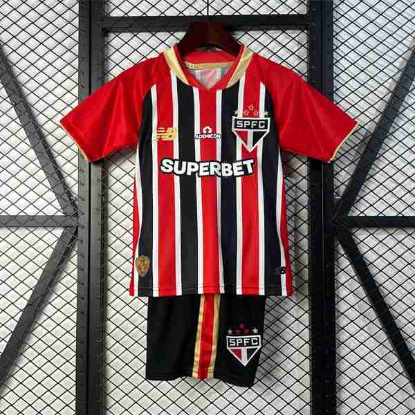 Camiseta Sao Paulo 2ª Niño 2025-2026 4 Equipacion Sao Paulo Conjunto Niños Segunda 2025 2026