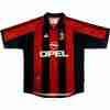 Tailandia Equipacion AC Milan Primera Retro 1998 2000 Rojo
