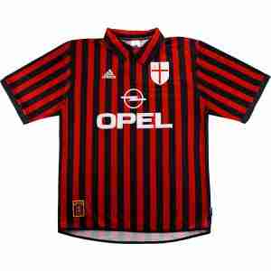 Tailandia Equipacion AC Milan Primera Retro 1999 2000 Rojo